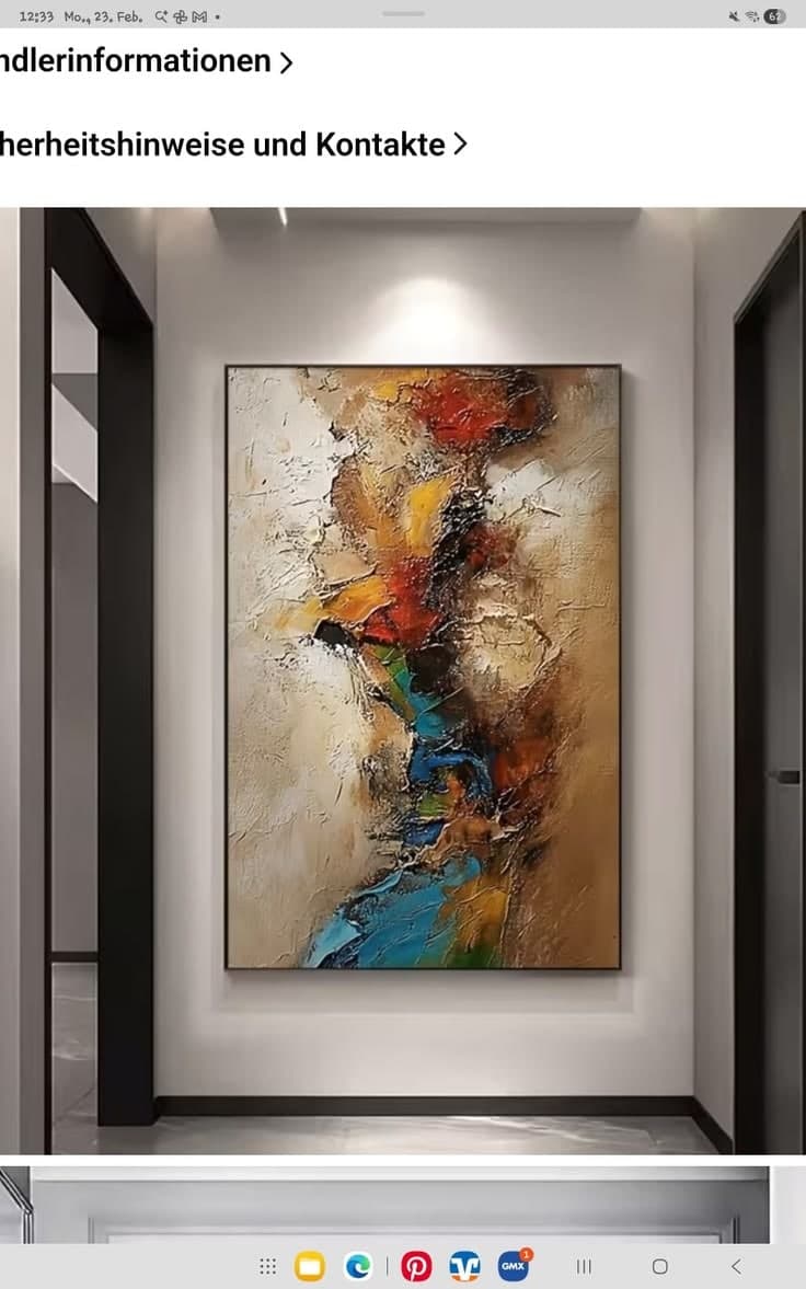 Dark and Flame — original abstract painting